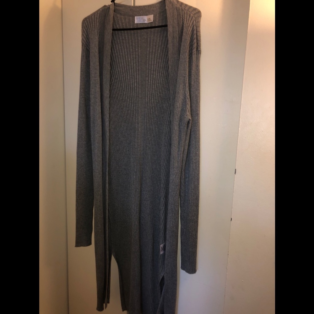 Gray Time & Tru Pointelle Duster XXL (20)